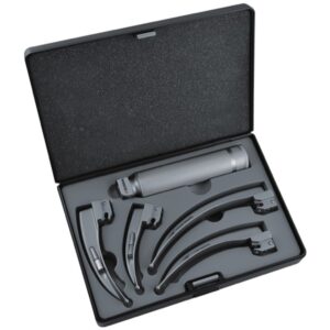 Set Laringoscopio Ricaricabile, Manico e 4 Lame Mc-Intosh 1-2-3-4 - 2 pz