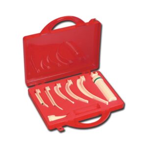 Valigetta Laringoscopio Monouso Emergency Case con Manico e 6 Lame Miller e Mc I
