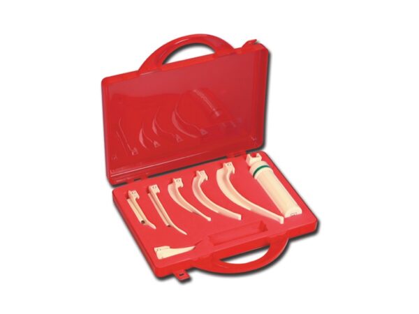 Valigetta Laringoscopio Monouso Emergency Case con Manico e 6 Lame Miller e Mc I
