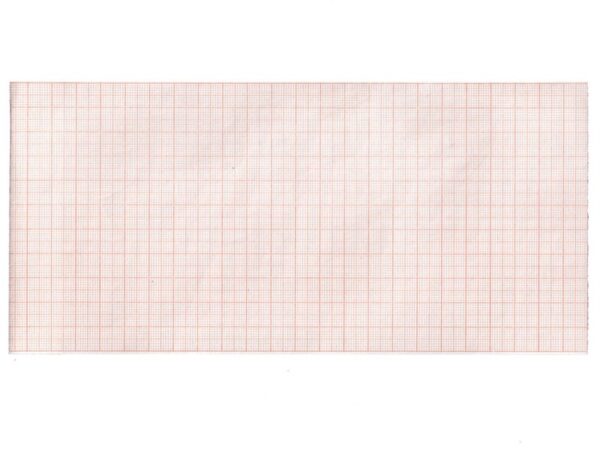 Carta Termica per ECG 112x23 mmxm Rotolo Griglia Arancio Phenol Free - 50 rotoli