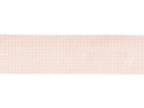 Carta Termica per ECG 60x30 mmxm Rotolo Griglia Arancio Phenol Free - 80 rotoli