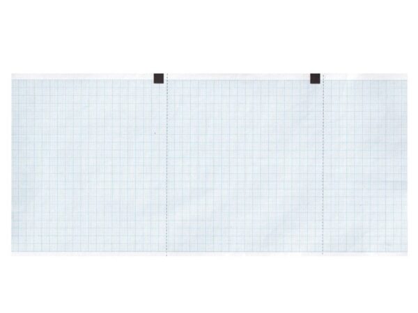 Carta Termica per ECG 120x18 mmxm Rotolo Griglia Blu Phenol Free - 50 rotoli