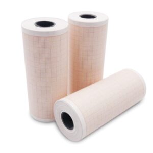 Carta Termica per ECG 100x20 mmxm Rotolo Griglia Arancio Phenol Free - 80 rotoli