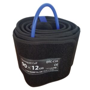 Bracciale Singolo Conico Antipizzicamento Tourniquet 90x12 cm Coscia L Blu - 2