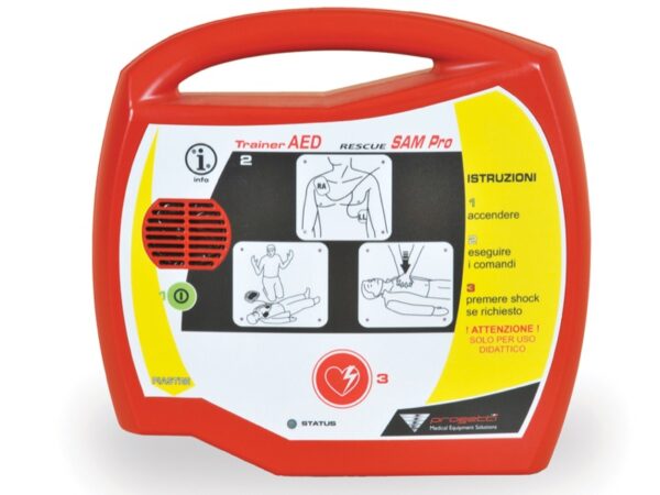 Trainer SAM PRO per Defibrillatore Semi-Automatico Vocali e Visive in Italiano
