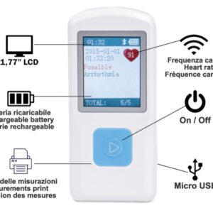 Elettrocardiografo Palmare PM-10 Bluetooth - 3 pezzi - 3