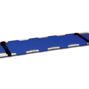 Barella Pieghevole in 2 Parti con Telaio in Alluminio e Telo Nylon - Blu - 2 pz