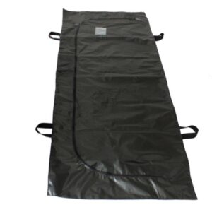 Telo Salma in PVC Nero con Cerniera e Maniglie Portata 150 kg - 8 pezzi