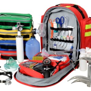 Zaino Emergenza Completo Kit Pronto Soccorso Gima 9 in Poliestere 600D Rosso