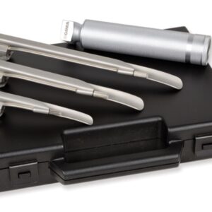 Set Laringoscopio Pediatrico Ricaricabile 3 Lame Miller 1-2-3 - 2 pz - 2