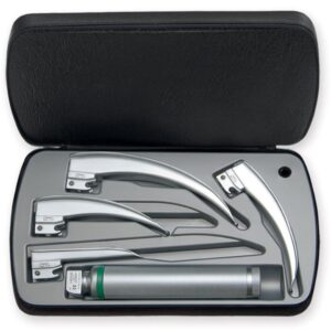 Heine Set Laringoscopio F.O. Classic+ LED 4 Lame Manico 2,5 V - F-120.18.860 - 1