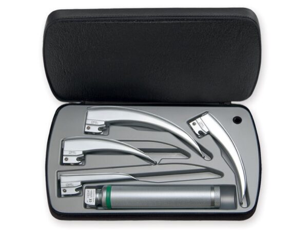 Heine Set Laringoscopio F.O. Classic+ LED 4 Lame Manico 2,5 V - F-120.18.860