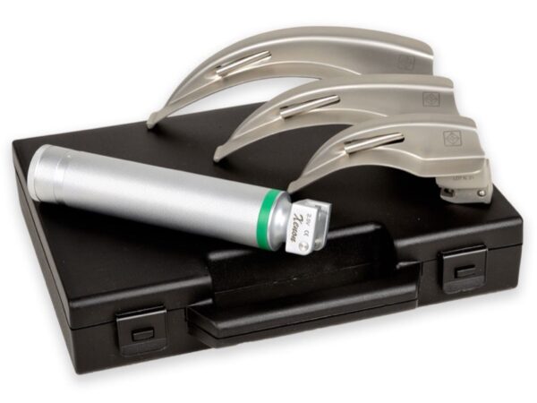 Set Laringoscopio F.O. Adulti 3 Lame Macintosh 2-3-4 Xenon/Alogeno 2,5 V