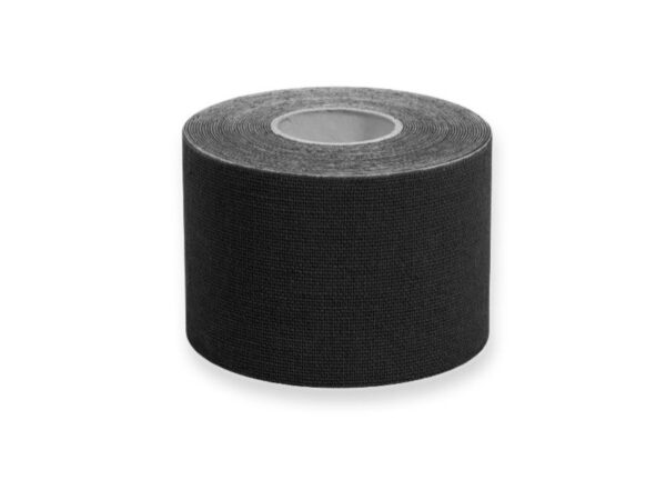 Taping Kinesiologico Standard 5 m x 5 cm Nero Spessore 0,48 mm - 40 pezzi