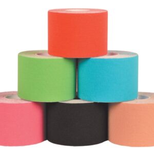 Taping Kinesiologico Standard 5 m x 5 cm Nero Spessore 0,48 mm - 40 pezzi - 2