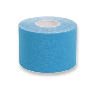 Taping Kinesiologico Standard 5 m x 5 cm Spessore 0,48 mm Azzurro - 40 pezzi - 1