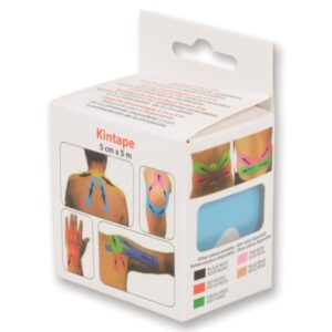 Taping Kinesiologico Standard 5 m x 5 cm Spessore 0,48 mm Azzurro - 40 pezzi - 3