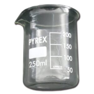 Bicchiere in Vetro 250 ml per Pulitrice Ultrasuoni Branson 2800 - 6 pezzi
