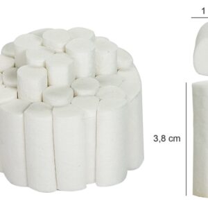 Rulli Dentali Salivari in Cotone 1x3,8 cm - 10 scatole da 1000 - 20000 pezzi