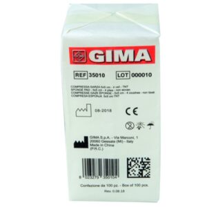 Compresse Garza in TNT Non Sterile 5x5 cm 4 Veli - 10 pacchi da 100 - 30000 pz - 1