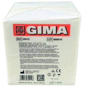 Compresse Garza TNT Non Sterili 10x10 cm - 4 Veli - 10 Pacchi da 100 - 10000 pz - 1