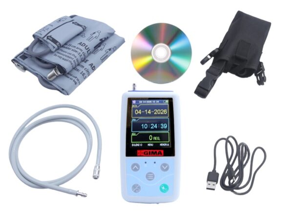 Holter Pressorio 24 Ore con Misurazione Pulsazioni e Bluetooth