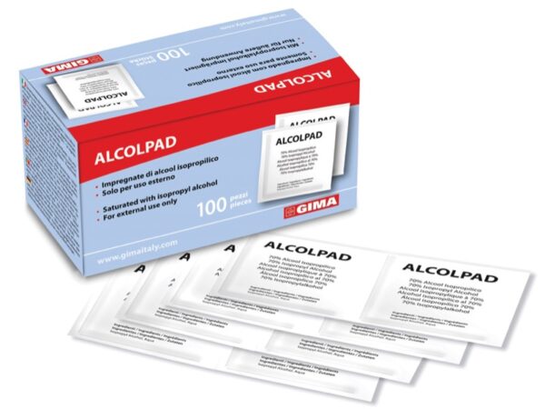 Tamponi Alcool Isopropilico 70% Alcomed Alcohol Pads Scatola 100 - 200 scatole