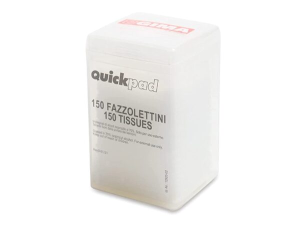 Quickpad Dispenser Fazzolettini Disinfettanti con Alcol Isopropilico 70% - 20 pz