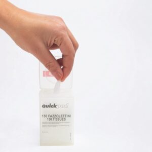 Quickpad Dispenser Fazzolettini Disinfettanti con Alcol Isopropilico 70% - 20 pz - 2