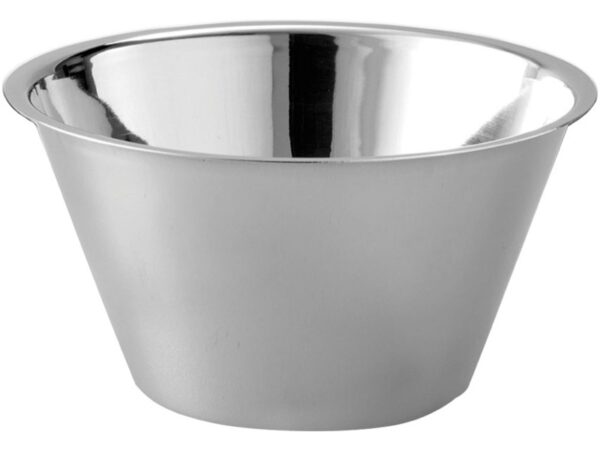 Bacinella di Miscelazione in Acciaio Inox AISI 304 Conica 4000 ml - 6 pezzi