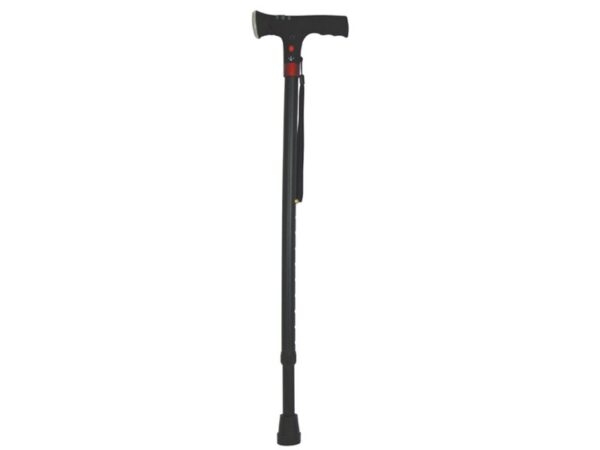 Bastone da Passeggio di Sicurezza con Luce LED e Allarme Nero - 12 pezzi