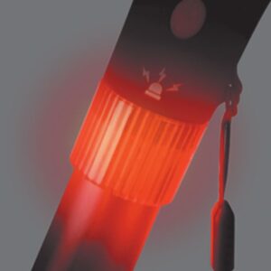 Bastone da Passeggio di Sicurezza con Luce LED e Allarme Nero - 12 pezzi - 3