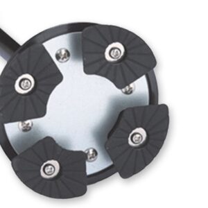 Bastone di Sicurezza con Luce LED e Allarme Base a 4 Piedini Nero - 10 pezzi - 2