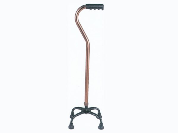 Quadripode Q3 con Impugnatura in PU Bronzo - Altezza Regolabile 70-88 cm - 10 pz