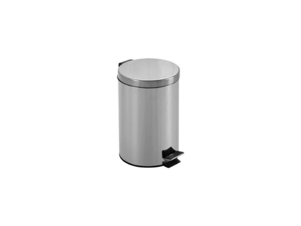Cestino Rifiuti in Acciaio Inox AISI 410 con Pedale 8 Litri - 8 pezzi