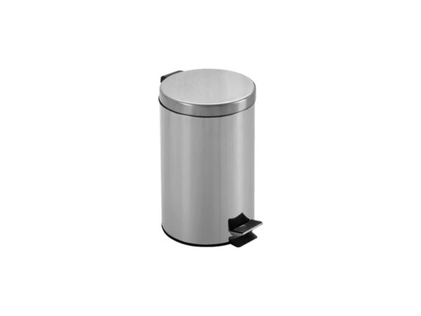 Cestino Rifiuti in Acciaio Inox AISI 410 con Pedale 12 litri - 8 pezzi