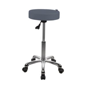 Sgabello Medico Girevole diam. 34 cm, Altezza 55-75 cm - Blu Avio - 2 pz