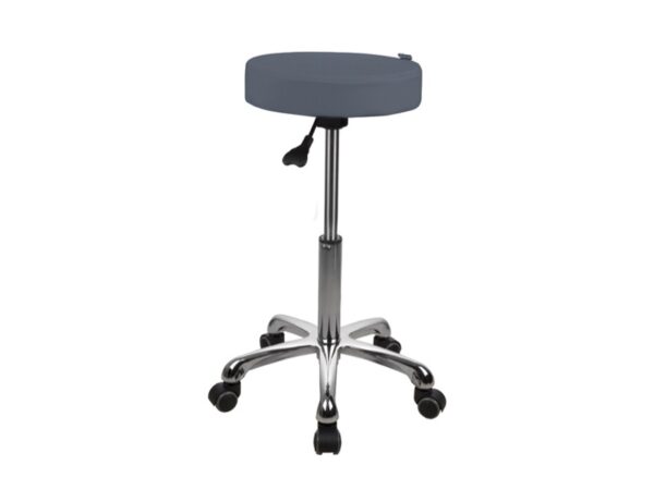 Sgabello Medico Girevole diam. 34 cm, Altezza 55-75 cm - Blu Avio - 2 pz