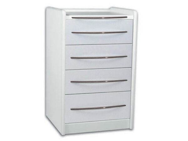Cassettiera Mobile da Ambulatorio GE416 4 Cassetti 49 cm Bianca