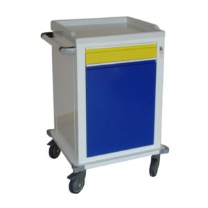 Carrello Modulare Medico Verniciato con 1+1 Cassetti e Ripiano