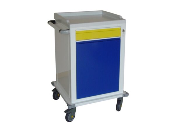 Carrello Modulare Medico Verniciato con 1+1 Cassetti e Ripiano