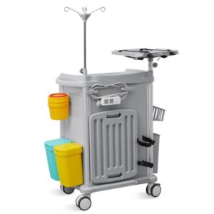 Carrello Emergenza Neo Plus in ABS Antibatterico con 5 Cassetti e 4 Rotelle - 1