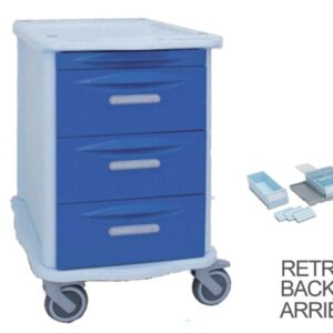 Carrello Double Face da Farmacia con Sistema di Chiusura - 3+22 cassetti - 2