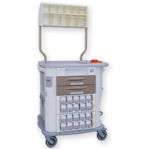Carrello Monodose Aurion con 2 Cassetti e 2 Cassette Monodose Marrone