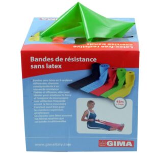 Banda Elastica Latex-Free per Fisioterapia 45 m x 14 cm x 0,25 mm Verde - 2 pz - 3
