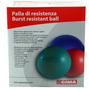 Palla da Fisioterapia Resistente Antiscoppio Diametro 55 cm Rossa - 8 pezzi - 3