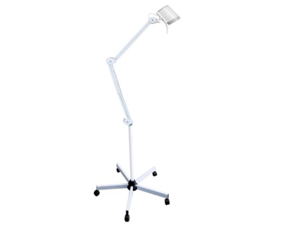 Lampada HYRIDIA a 7 LED con Braccio a Pantografo su Carrello 10W