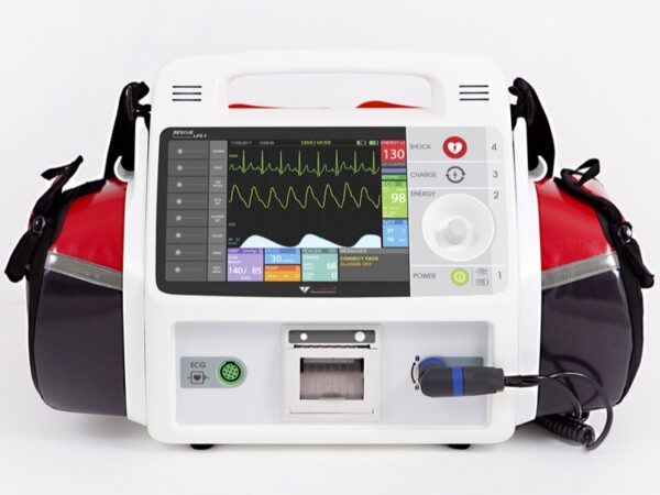 Defibrillatore Rescue Life 9" Basic + AED con Termometro in Italiano