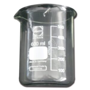 Bicchiere in Vetro 600 ml per Pulitrice Ultrasuoni Branson 2800 - 5 pezzi