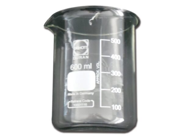 Bicchiere in Vetro 600 ml per Pulitrice Ultrasuoni Branson 2800 Codici 35501/355